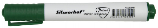 Маркер для досок Silwerhof Prime+ скошенный пиш. наконечник 2-5мм зеленый коробка