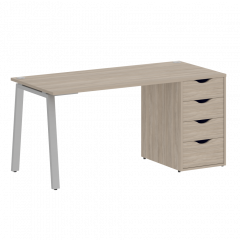Home Office Стол письменный VR.SP-3-158.4.A Дуб аттик/Серый металл 1580*720*750