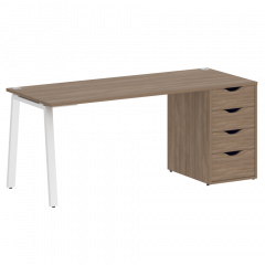 Home Office Стол письменный VR.SP-3-178.4.A Дуб аризона/Белый металл 1780*720*750