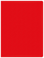 Папка с 40 прозр.вклад. Buro -ECB40RED A4 пластик 0.5мм красный