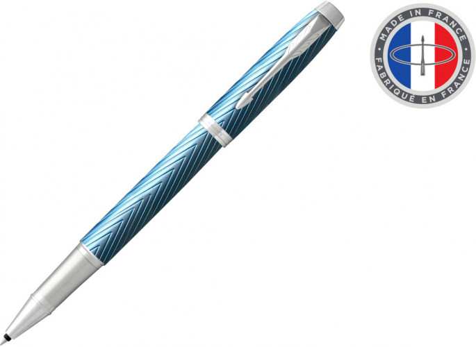 Ручка роллер Parker IM Premium T318 (CW2143648) Blue Grey CT F черн. черн. подар.кор.