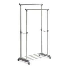 Вешалка JET, металл, пластик, 86*44*166 см, темно-серый/светло-серый/хром