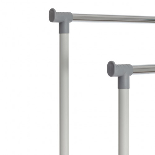 Вешалка JET, металл, пластик, 86*44*166 см, темно-серый/светло-серый/хром