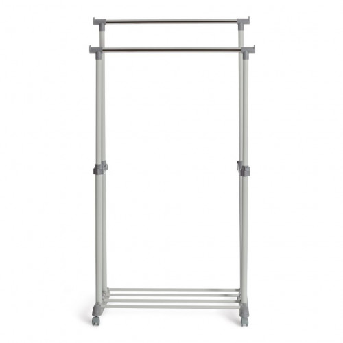 Вешалка JET, металл, пластик, 86*44*166 см, темно-серый/светло-серый/хром