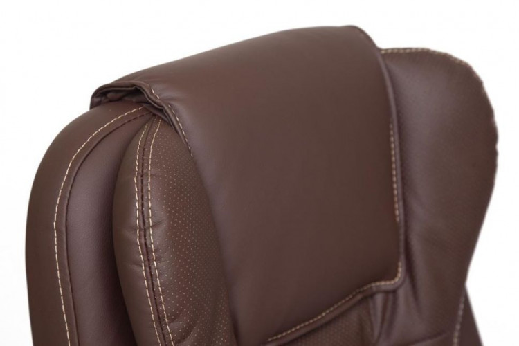 Кресло BARON, кож/зам, коричневый/коричневый перфорированный, 36-36/36-36/06