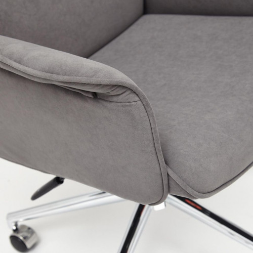 Кресло CHARM, флок , серый, 29