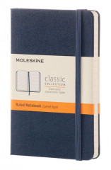 Блокнот Moleskine CLASSIC MM710B20 Pocket 90x140мм 192стр. линейка твердая обложка синий сапфир