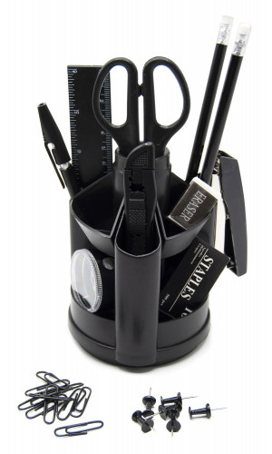 Настольный набор Silwerhof (14 предметов) пластик черный