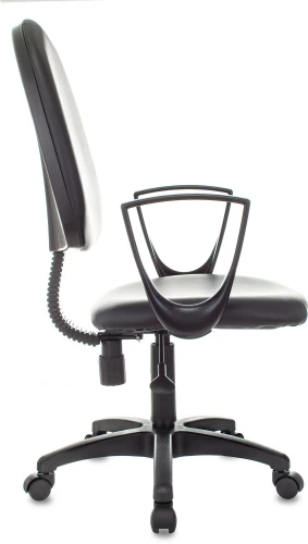 Кресло Бюрократ CH-1300N черный Престиж+ эко.кожа крестов. пластик