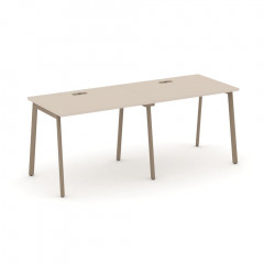 Estetica Рабочая станция на 2 места ES.RS-2.1-LP Капучино/Латте металл 1960*730*750