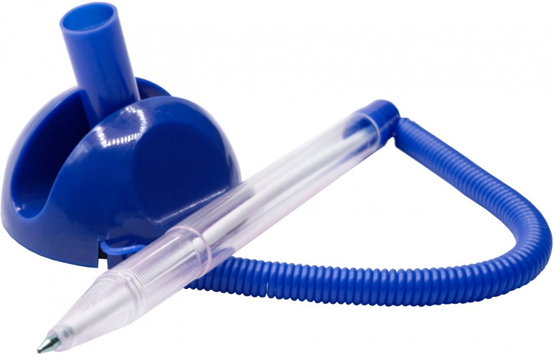 Ручка шариков. Buro синий d=0.7мм син. черн. индив. пак.ев. на подставке сменный стержень линия 0.5мм