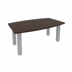 First Стол переговорный KPRG-2 Венге/Серые опоры 1800*1100*750