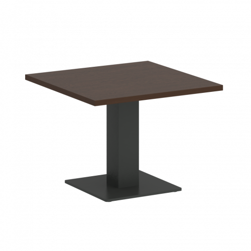 Home Office Стол журнальный квадратный VR.SP-5-60.2G Венге/Антрацит металл 600*600*450