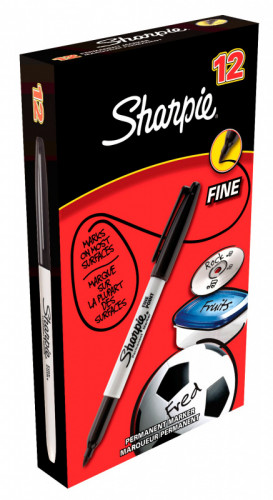 Маркер перманентный Paper Mate Fine S0810930 Sharpie черный