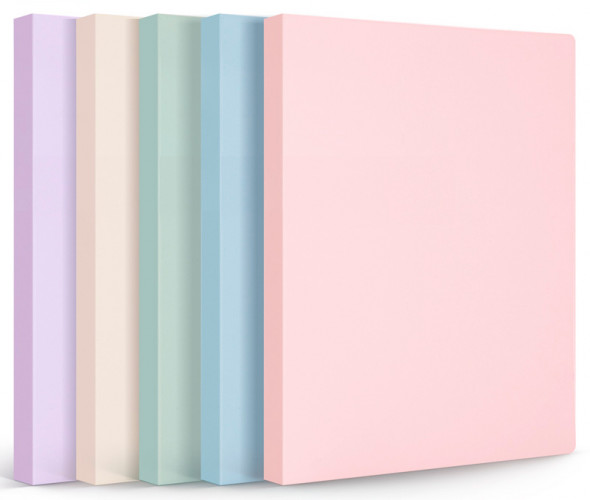 Папка с 40 прозр.вклад. Deli 72673 A4 полипропилен ассорти