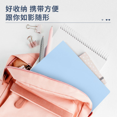 Папка с 40 прозр.вклад. Deli 72673 A4 полипропилен ассорти