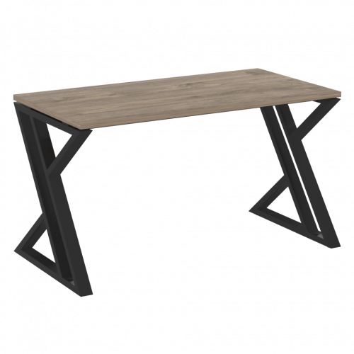 Loft Стол рабочий VR.L-SRZ-3.7 Тиквуд тёмный/Чёрный металл 1380*720*750