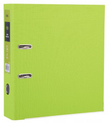 Папка-регистратор Deli EB20160 A4 75мм полипропилен/бумага зеленый разборная смен.карм. на кор.