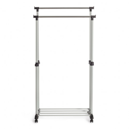 Вешалка JET, металл, пластик, 86*44*166 см, черный/светло-серый/хром