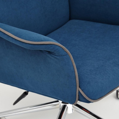 Кресло CHARM, флок , синий, 32