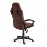 Кресло DRIVER, флок/ткань, коричневый, 6/24