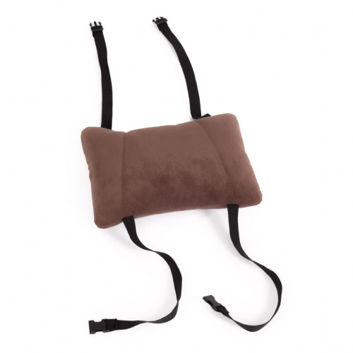 Кресло DRIVER, флок/ткань, коричневый, 6/24