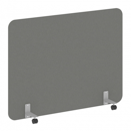 R-line Перегородка на металлических опорах, на роликах DP.R-160-120 Металлик/Серый металл 1600*18*1200