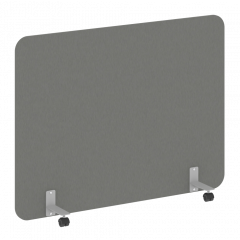 R-line Перегородка на металлических опорах, на роликах DP.R-160-120 Металлик/Серый металл 1600*18*1200