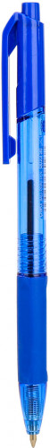Набор ручек шариков. автоматическая Deli X-tream EQ02330-P прозрачный/синий d=0.7мм син. черн. (12шт) сменный стержень линия 0.4мм
