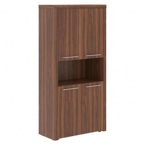 Шкаф с 2-мя комплектами глухих малых дверей и обвязкой ZHC 85.4 Орех Даллас 964х452х1984