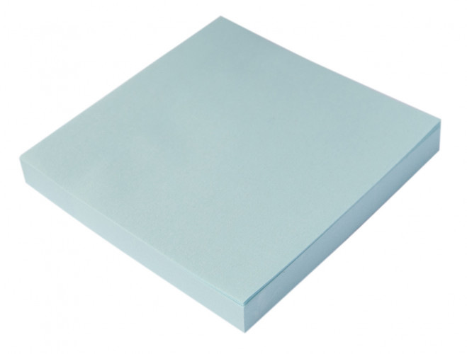 Блок самоклеящийся бумажный Silwerhof 682156-04 76x76мм 100лист. 75г/м2 пастель голубой