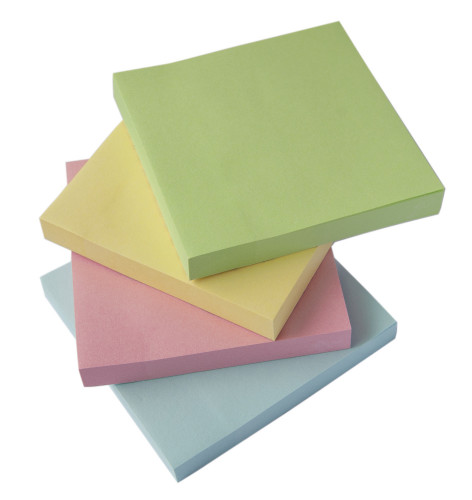 Блок самоклеящийся бумажный Silwerhof 682156-04 76x76мм 100лист. 75г/м2 пастель голубой