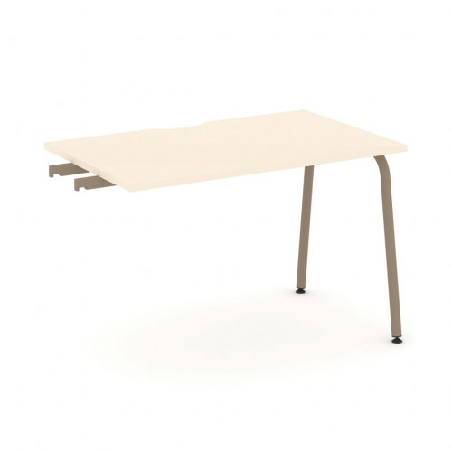 Estetica Стол приставка к опорным тумбам ES.SPR-2-VK Сатин/Латте металл 1180*730*750