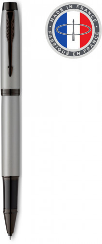 Ручка роллер Parker IM Achromatic T317 (CW2127751) Matt Grey F черн. черн. подар.кор.