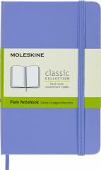 Блокнот Moleskine CLASSIC QP012B42 Pocket 90x140мм 192стр. нелинованный твердая обложка голубая гортензия
