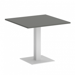 Home Office Стол квадратный VR.SP-5-90.2 Металлик/Белый металл 900*900*750