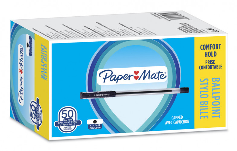 Ручка шариков. Paper Mate Brite BP (2084418) d=0.7мм черн. черн. сменный стержень