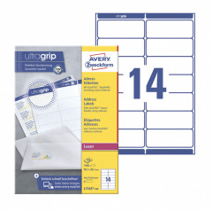 Этикетки Avery Zweckform L7163-100 A4 99.1x38.1мм 14шт на листе/70г/м2/100л./белый самоклей. универсальная