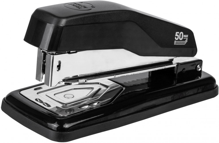 Степлер Deli E0414S/Black 24/6 26/6 (25листов) черный 50скоб коробка