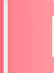 Папка-скоросшиватель Бюрократ -PS20PINK A4 прозрач.верх.лист пластик розовый 0.12/0.16