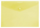 Конверт на кнопке Бюрократ -PK804A5YEL A5 пластик 0.18мм желтый