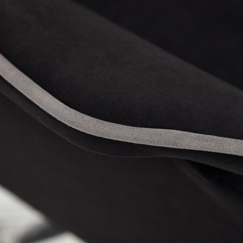 Кресло CHARM, флок , черный, 35