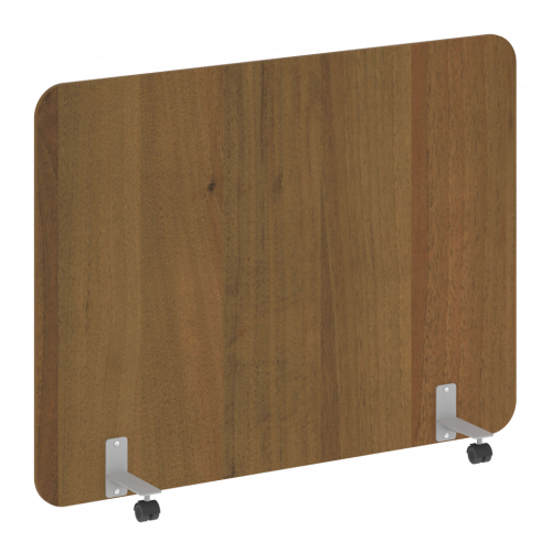 R-line Перегородка на металлических опорах, на роликах DP.R-160-120 Орех/Серый металл 1600*18*1200