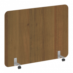 R-line Перегородка на металлических опорах, на роликах DP.R-160-120 Орех/Серый металл 1600*18*1200