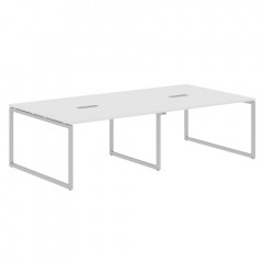 Конференц стол XQSCT 2714 Белый/Алюминий 2720х1406х750