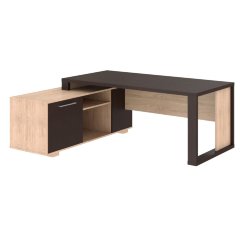 Стол руководителя с тумбой  ACT 1916(L) Венге Магия/Дуб Девон 1950х1600х750 ALTO