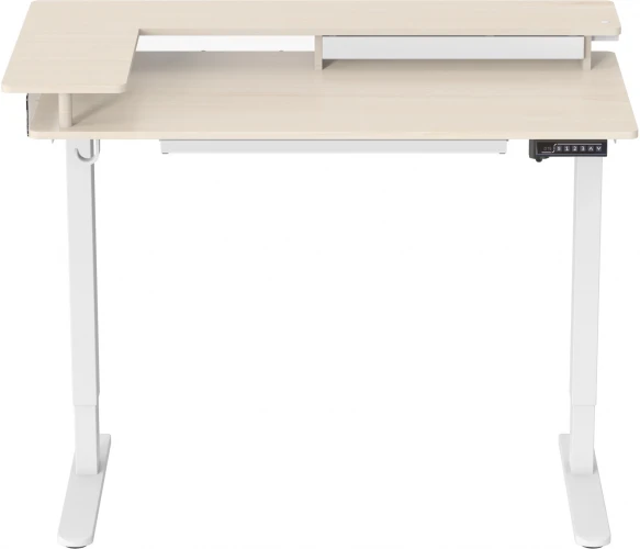 Стол для компьютера Cactus CS-EDL-DWT столешница ДСП светлый дуб каркас белый 120x71x60см