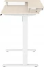 Стол для компьютера Cactus CS-EDL-DWT столешница ДСП светлый дуб каркас белый 120x71x60см