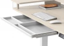 Стол для компьютера Cactus CS-EDL-DWT столешница ДСП светлый дуб каркас белый 120x71x60см