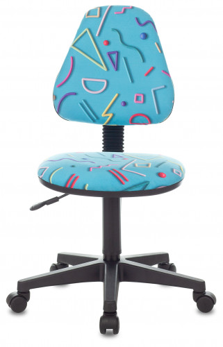 Кресло детское Бюрократ KD-4 голубой Sticks 06 крестов. пластик